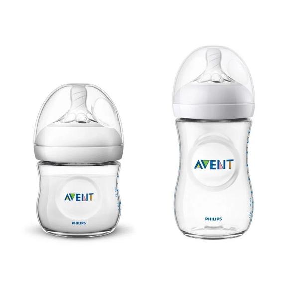 Imagem de Kit 2 mamadeiras petala 150ml + 260ml transparente (scd838/26) - avent