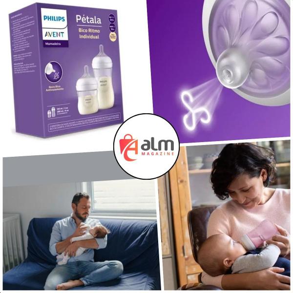 Imagem de Kit 2 Mamadeiras Pétala Transparentes - Pack 125ml e 260ml 02 Petala - Philips Avent