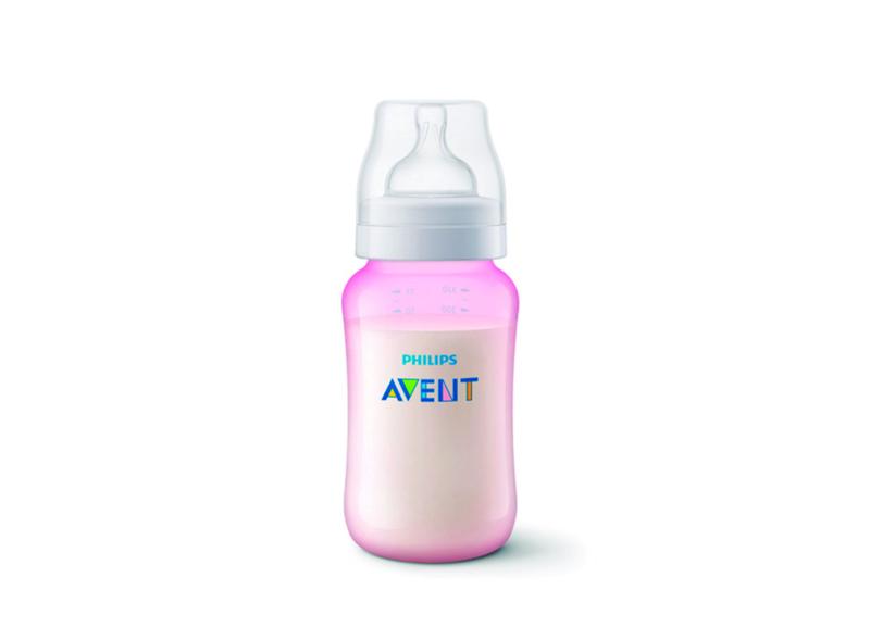 Imagem de Kit 2 Mamadeiras Philips Avent Classic 330Ml Rosa + Bico N4