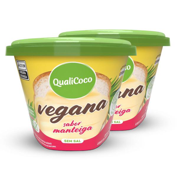 Kit 2 Manteiga de Coco Qualicôco 200g Sabor Manteiga sem Sal Imagem de Kit 2 Manteiga de Coco Qualicôco 200g Sabor Manteiga sem Sal