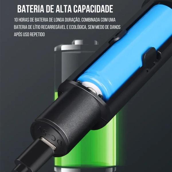 Imagem de Kit 2 Microfones sem Fio Profissional Recarregável Karaokê Eventos  Dinâmico