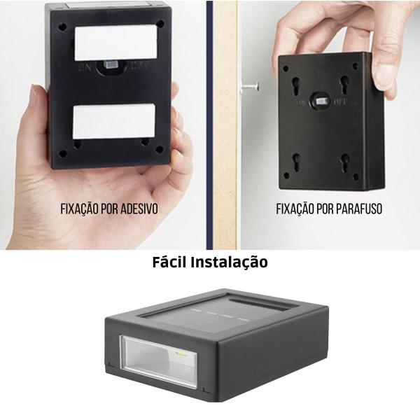 Imagem de Kit 2 Mini Arandelas Slim Led Solar IP65 De Sobrepor Com Luz Branco Quente 2 Fachos Com Direção Para Cima e Para Baixo