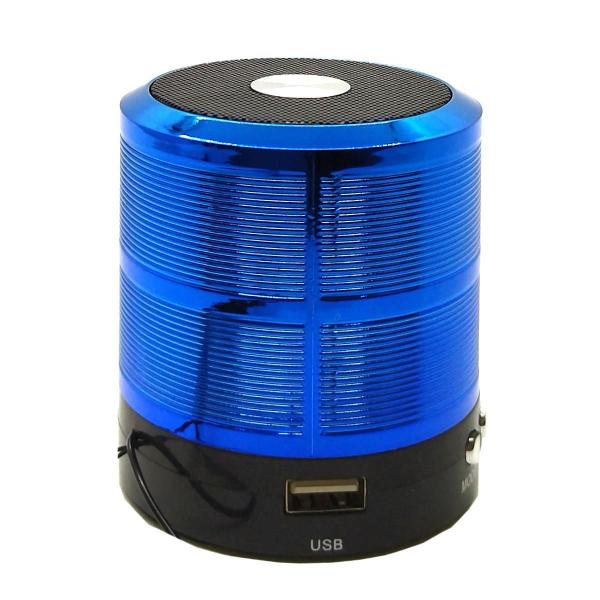 Imagem de Kit 2 Mini Caixa De Som Portátil Bluetooth Mp3 Ws - 887 Azul