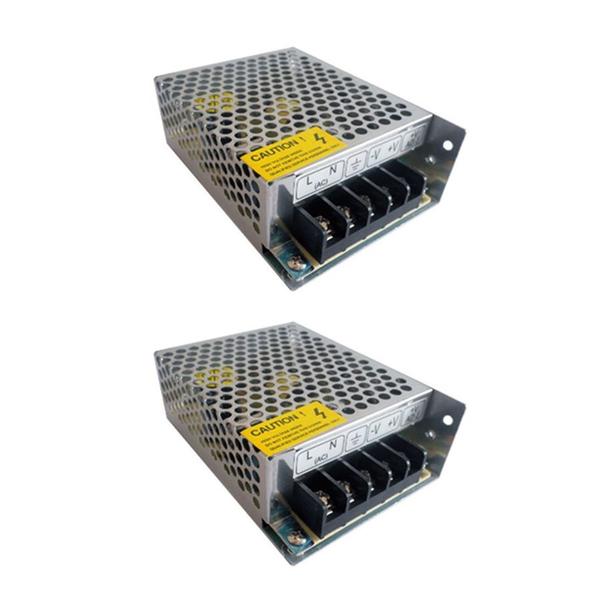 Imagem de Kit 2 Mini Fonte Chaveada Colmeia 12V 5A 60W Cftv Fita Led