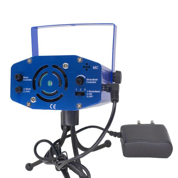 Imagem de Kit 2 mini laser projetor holográfico stage lighting azul jdb-08