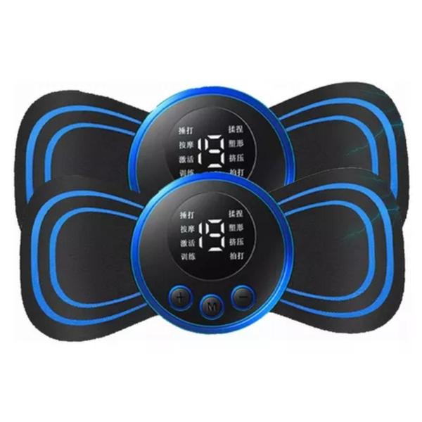 Kit 2 Mini Massageador Elétrico Portátil Cervical EMS Varilex Alivia Dores Corpo Pescoço - Jodi Imagem de Kit 2 Mini Massageador Elétrico Portátil Cervical EMS Varilex Alivia Dores Corpo Pescoço
