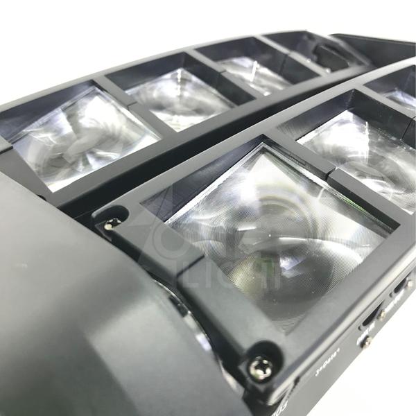 Imagem de Kit 2 Mini Moving Spider Beam 8 Leds De 5W Rgbw Dmx Bx-303