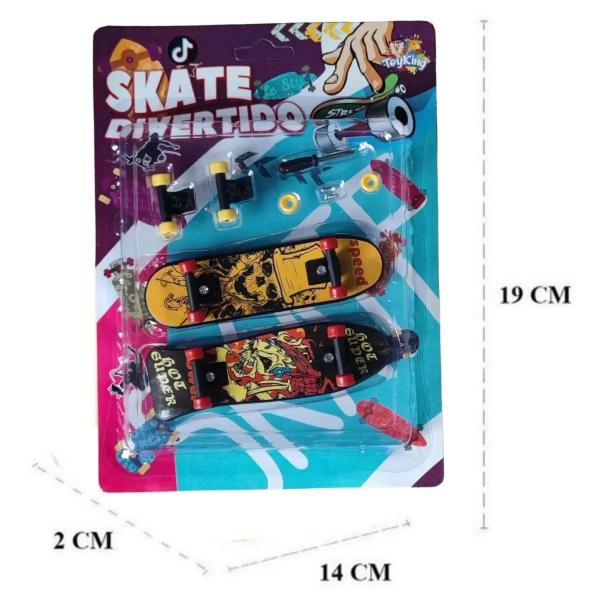 Imagem de Kit 2 Mini skate de Dedo + Acessórios TK-AB6218 Toys king