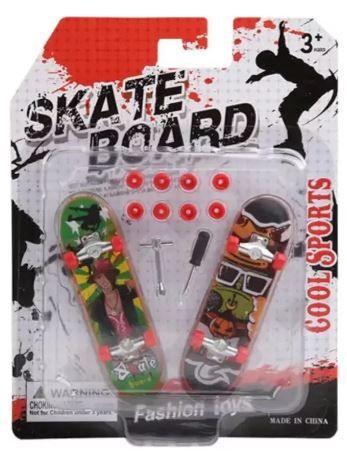 Imagem de kit 2 mini skate dedo fingerboard  + chavinhas (caixa 2)