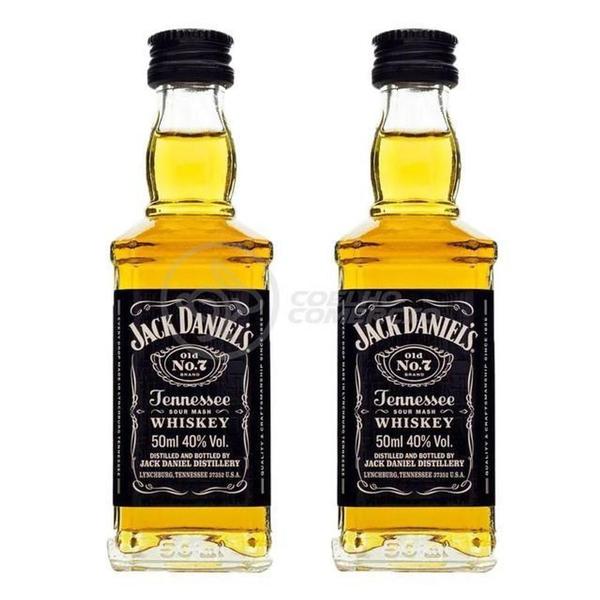 Imagem de Kit 2 Miniatura Whisky Uísque Jack Daniels Nº7 Original 50Ml