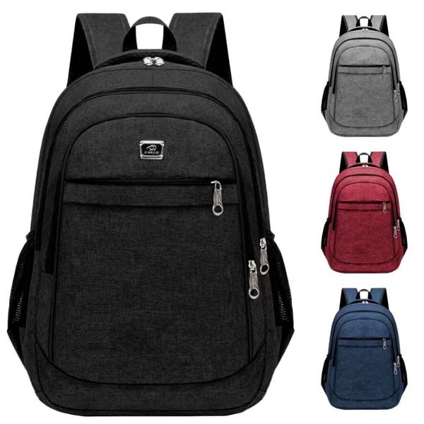 Imagem de Kit 2 Mochilas Bolsa Mala Viagem Trabalho Coreana Resistente Prática Unissex