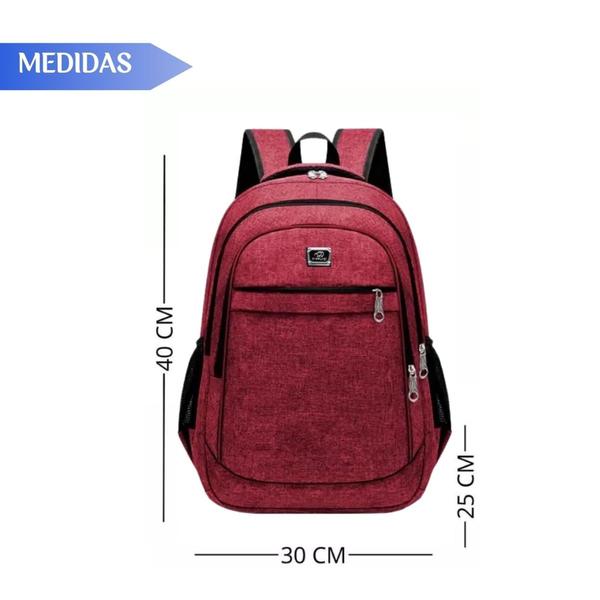 Imagem de Kit 2 Mochilas Escolar Trabalho Viagem Faculdade Notebook Multifuncional - Cores