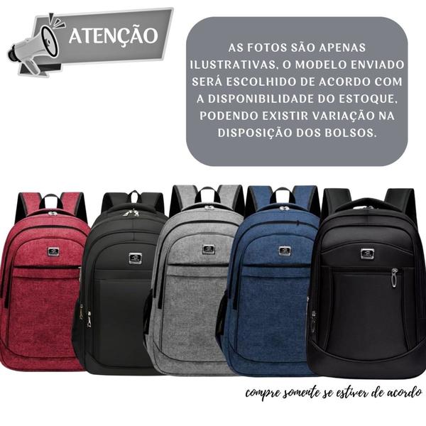 Imagem de Kit 2 Mochilas Escolar Trabalho Viagem Faculdade Notebook Multifuncional - Cores