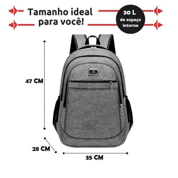 Imagem de Kit 2 Mochilas Mala Bolsa Viagem Resistente Coreana Escolar Masculina Faculdade Feminina - Cores