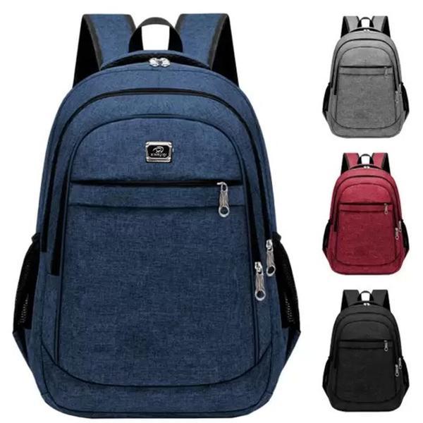 Imagem de Kit 2 Mochilas Mala Bolsas Viagem Escolar Resistente Impermeável Coreana Unissex Casual - Cores