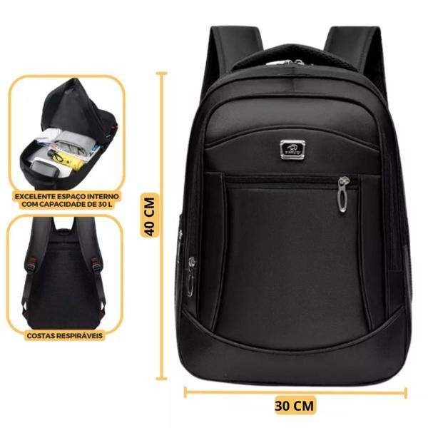 Imagem de Kit 2 Mochilas Viagem Impermeável Reforçada