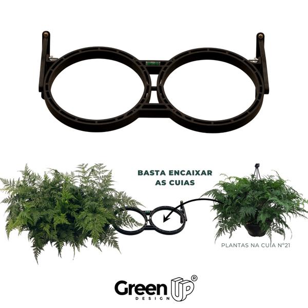 Imagem de Kit 2 Módulos de 50cm para Jardim Vertical GREENPLAST - Greenup Design  