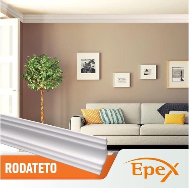 Imagem de Kit 2 Molduras De Isopor Rodateto R90 4 Metros Epex