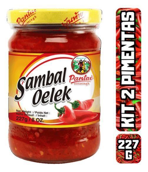 Imagem de Kit 2 Molho De Pimenta Suave Tailandesa Sambal Oelek 227G