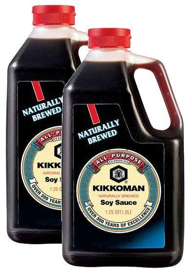 Imagem de kit 2 MOLHO SOJA TRADICIONAL BREWED SOY SAUCE KIKKOMAN 1.2L