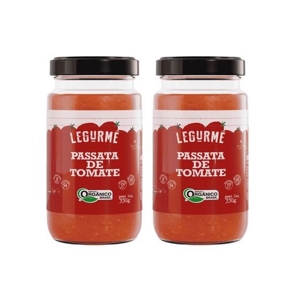 Imagem de Kit 2 Molhos Orgânicos Sabor Passata Tomate 330G - Legurmê