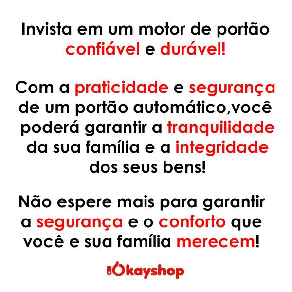 Kit 2 Motores para Portão de Garagem Eletrônico Izzy 3M Nylon - OkayShop Imagem de Kit 2 Motores para Portão de Garagem Eletrônico Izzy 3M Nylon
