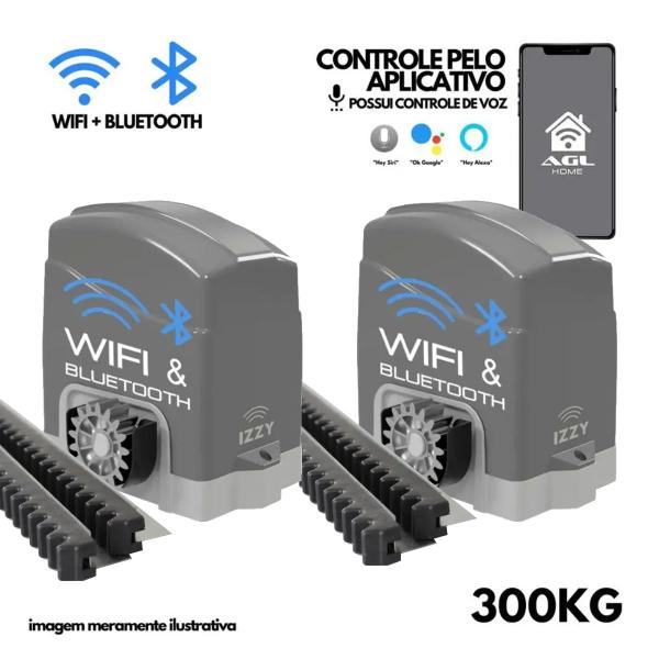Kit 2 Motores para Portão de Garagem Eletrônico Izzy 3M Nylon - OkayShop Imagem de Kit 2 Motores para Portão de Garagem Eletrônico Izzy 3M Nylon