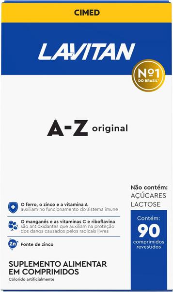 Imagem de Kit 2 Multivitamínico Lavitan AZ Original Com 90 Comprimidos