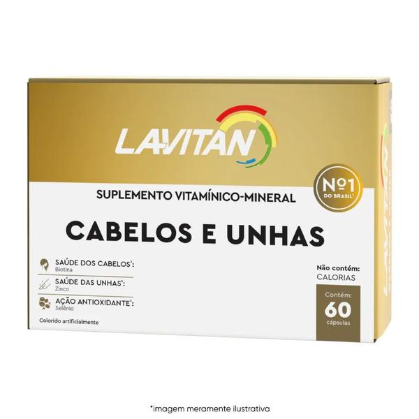 Imagem de Kit 2 Multivitamínico Lavitan Cabelos e Unhas 60Cáps  Cimed