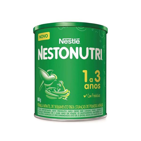 Kit 2 Nestonutri Fórmula Infantil 1 A 3 Anos 800g Nestlé - Nestle Imagem de Kit 2 Nestonutri Fórmula Infantil 1 A 3 Anos 800g Nestlé