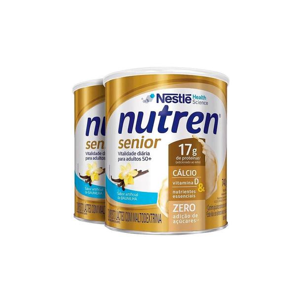 Imagem de Kit 2 Nutren Senior Baunilha 740g cada