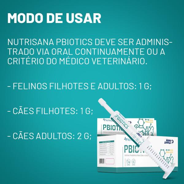 Imagem de Kit 2 Nutrisana Pbiotics 14g Suplemento Cães E Gatos