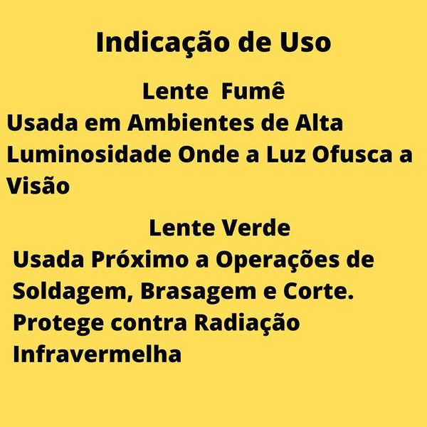 Kit 2 óculos Epi Proteção Segurança Modelo Croma Fumê Ca - Ferreira Mold Imagem de Kit 2 óculos Epi Proteção Segurança Modelo Croma Fumê Ca