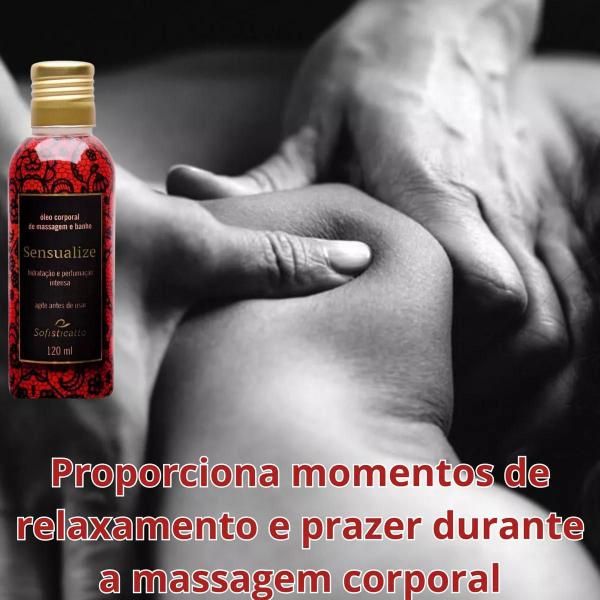 Kit 2 Óleo Corporal Para Massagem Mel Exótico + 1 Óleo Corporal Para Banho e Massagem Sensualize Sofisticatto Imagem de Kit 2 Óleo Corporal Para Massagem Mel Exótico + 1 Óleo Corporal Para Banho e Massagem Sensualize Sofisticatto