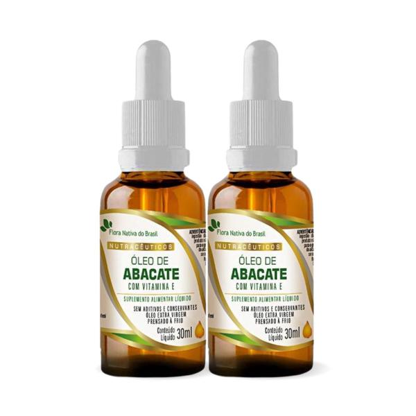 Kit 2 Óleo de Abacate com Vitamina E Gotas 30ml Flora Nativa Imagem de Kit 2 Óleo de Abacate com Vitamina E Gotas 30ml Flora Nativa