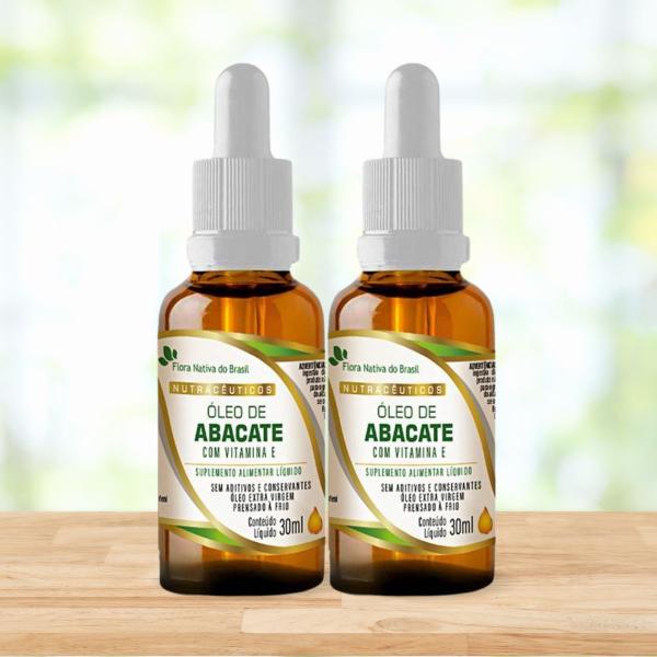 Kit 2 Óleo de Abacate com Vitamina E Gotas 30ml Flora Nativa Imagem de Kit 2 Óleo de Abacate com Vitamina E Gotas 30ml Flora Nativa