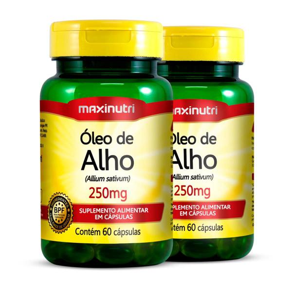 Imagem de Kit 2 Óleo de Alho 250mg Maxinutri 60 Cápsulas