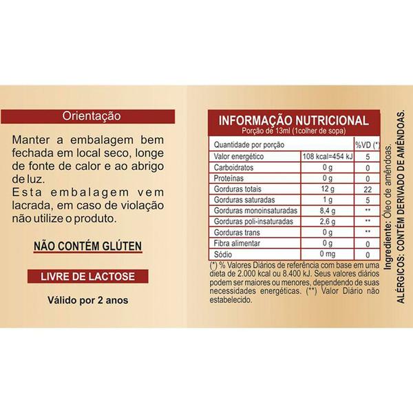 Kit 2 Óleo de Amêndoas 100% Puro Unilife - Extraído a frio Imagem de Kit 2 Óleo de Amêndoas 100% Puro Unilife - Extraído a frio