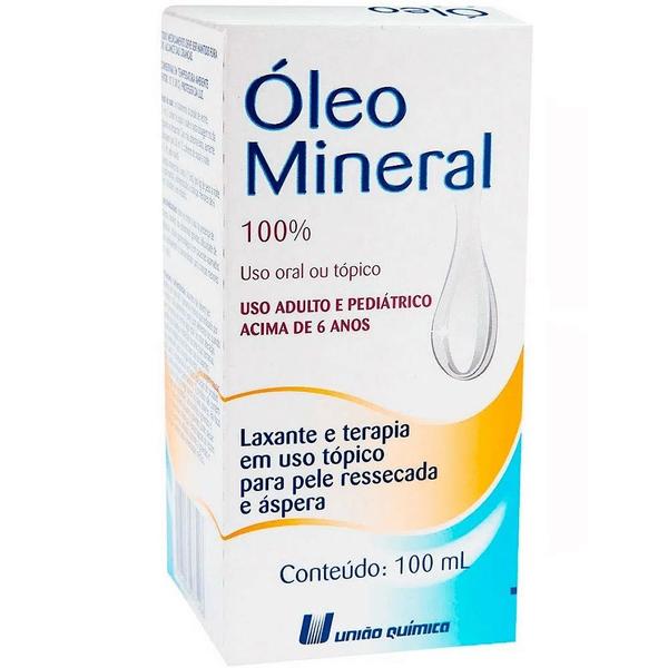 Imagem de kit 2 Oleo Mineral 100ml Laxante e Terapia - União Química