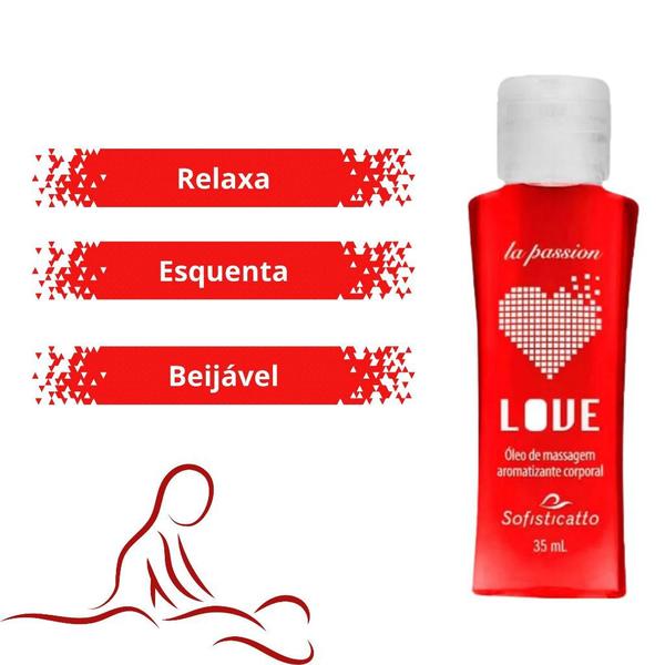 Kit 2 Óleo para Massagem Love Hot Morango + Pomada do Dragão Vibrante - Sofisticatto Imagem de Kit 2 Óleo para Massagem Love Hot Morango + Pomada do Dragão Vibrante