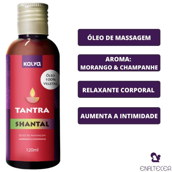 Imagem de Kit 2 Oleos De Massagem Corporal Tantrica Morango E Pitanga