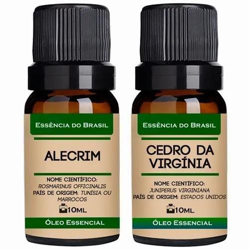 Imagem de Kit 2 Óleos Essenciais 10ml - Alecrim + Cedro Da Virgínia