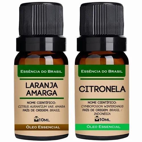 Imagem de Kit 2 Óleos Essenciais 10ml - Laranja Amarga + Citronela