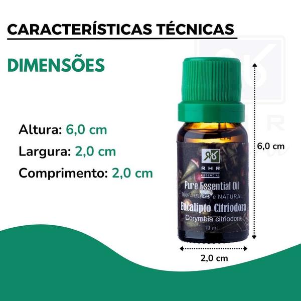 Imagem de Kit 2 Óleos Essenciais De Eucalipto Citriodora 10ml