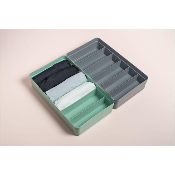 Kit 2 Organizador Gaveta Colmeia Grande Plástico Divisor Roupa Íntima Meias - Ou Imagem de Kit 2 Organizador Gaveta Colmeia Grande Plástico Divisor Roupa Íntima Meias - Ou