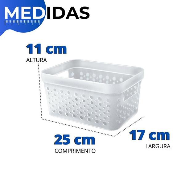 Imagem de Kit 2 Organizador Geladeira Cesto Transparente Cozinha 4 L