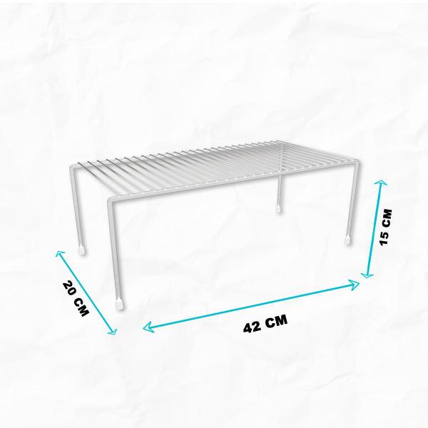 Imagem de Kit 2 Organizador para Casa Grande Prateleira Aço Reforçado