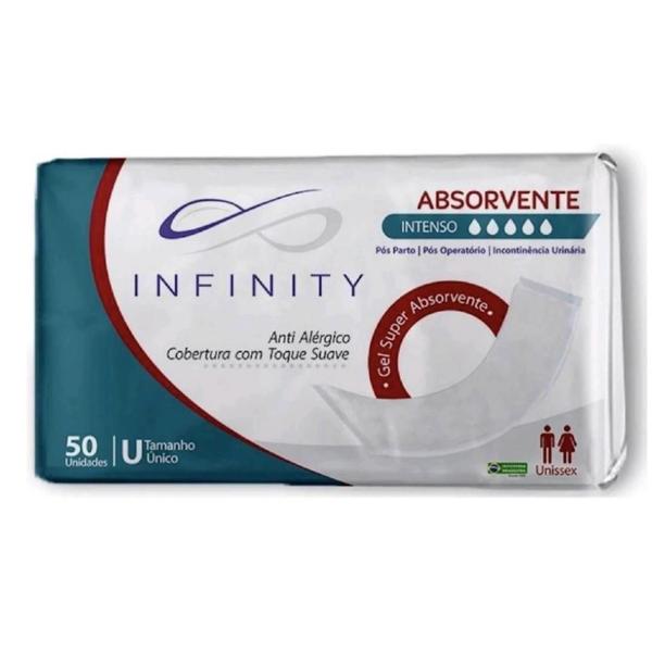 Imagem de Kit 2 Pacotes Absorvente Adulto Geriátrico - Infinity Total 100 Unidades