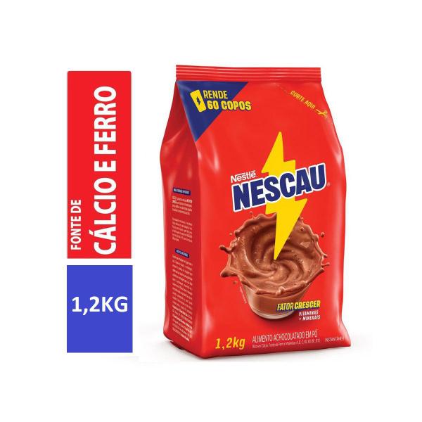 Imagem de Kit 2 Pacotes de 1,2OOkg Achocolatado em Pó Nescau Nestlé