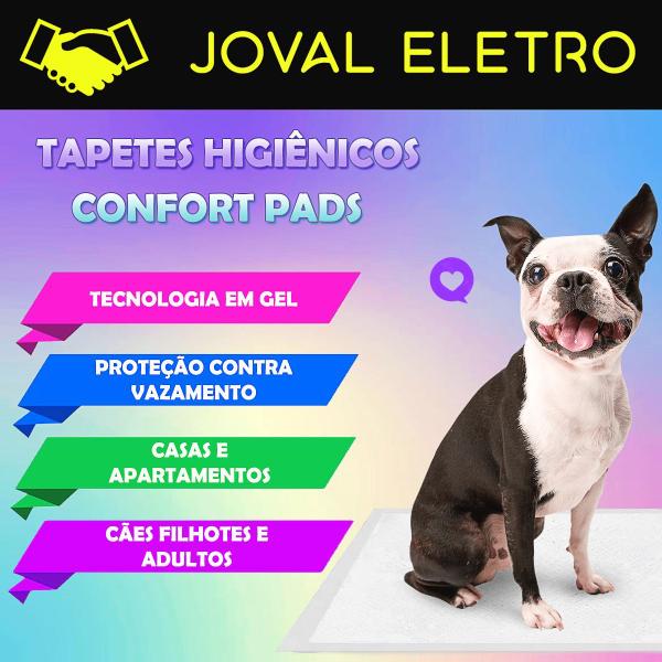 Imagem de Kit 2 Pacotes de Tapete Higiênico Para Cachorro 60x55cm Confort Pads C/30 Unidades